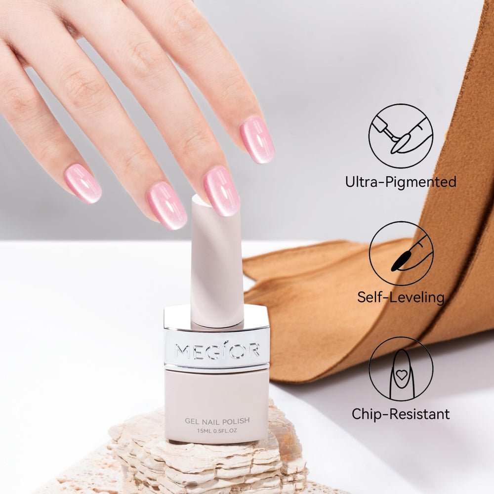 MEGIOR lifestyle manicure on table showing salon-style results at home benefit
