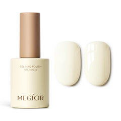 MEGIOR bottle front view showing ivory shade and neat packaging benefit