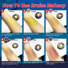 MEICOLY sponge application texture demo creating natural mottled bruising effect