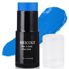 MEICOLY blue stick front packaging showing bold color and portability