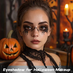 MEICOLY brown eyeshadow worn on lid demonstrating rich pigment payoff