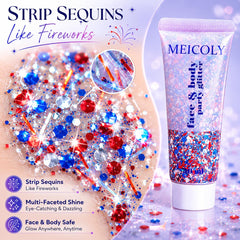 MEICOLY on cheekbone highlighting reflective shimmer for photos