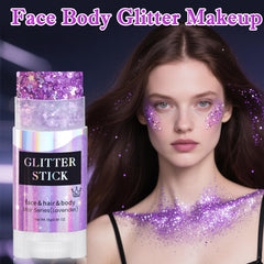 MEICOLY model wearing festival makeup illustrating high-impact sparkle