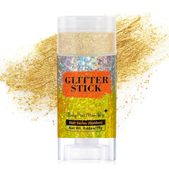 MEICOLY front packaging showing glitter stick and compact travel size benefit