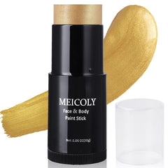 MEICOLY gold stick front packaging shows product and metallic finish benefits