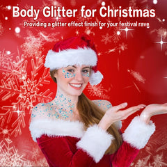 MEICOLY applying glitter with fingertip showing quick, glue-free use