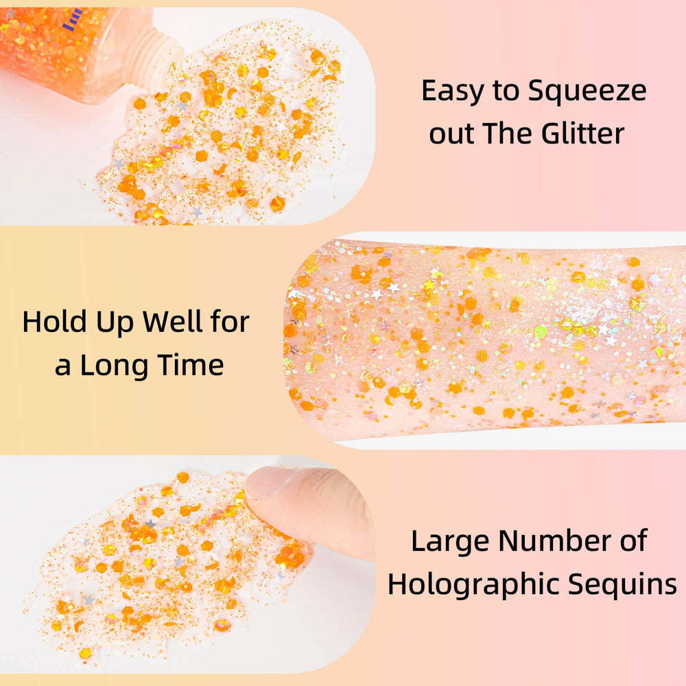 MEICOLY being applied to collarbone for festival-ready shimmer and highlight