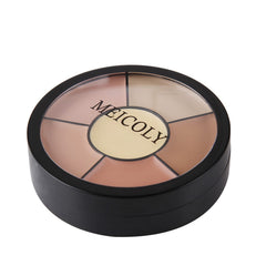 MEICOLY palette held in hand for size comparison indicating travel-friendly portability advantage