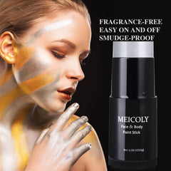 MEICOLY close-up of silver cream tip showing smooth application benefit