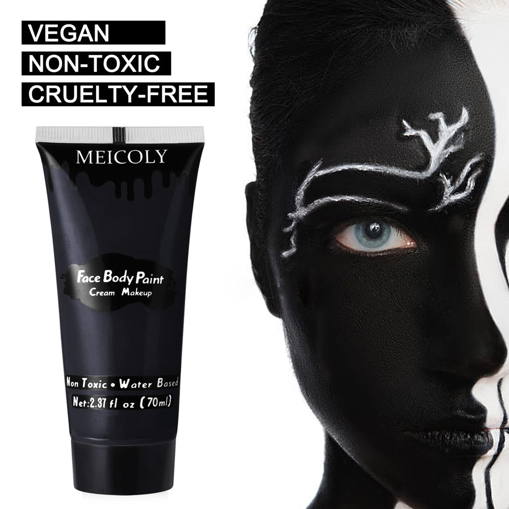 MEICOLY swatch on arm showing opaque coverage and color payoff
