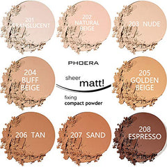 Meifen PHOERA brush applying powder on skin for oil control