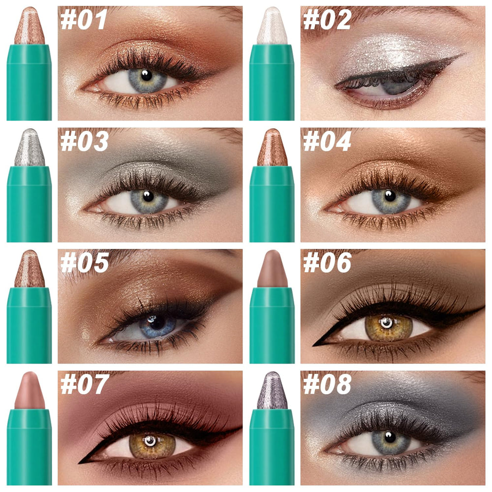 Meilury cream eyeshadow sticks fanned open displaying shade variety and ease