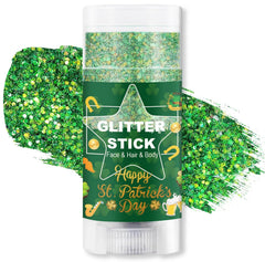 Meilury front packaging showing Brazil glitter stick and portability benefit