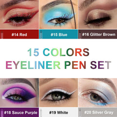 Meilury on-model eye application showing eyeliner effect and dramatic look benefit