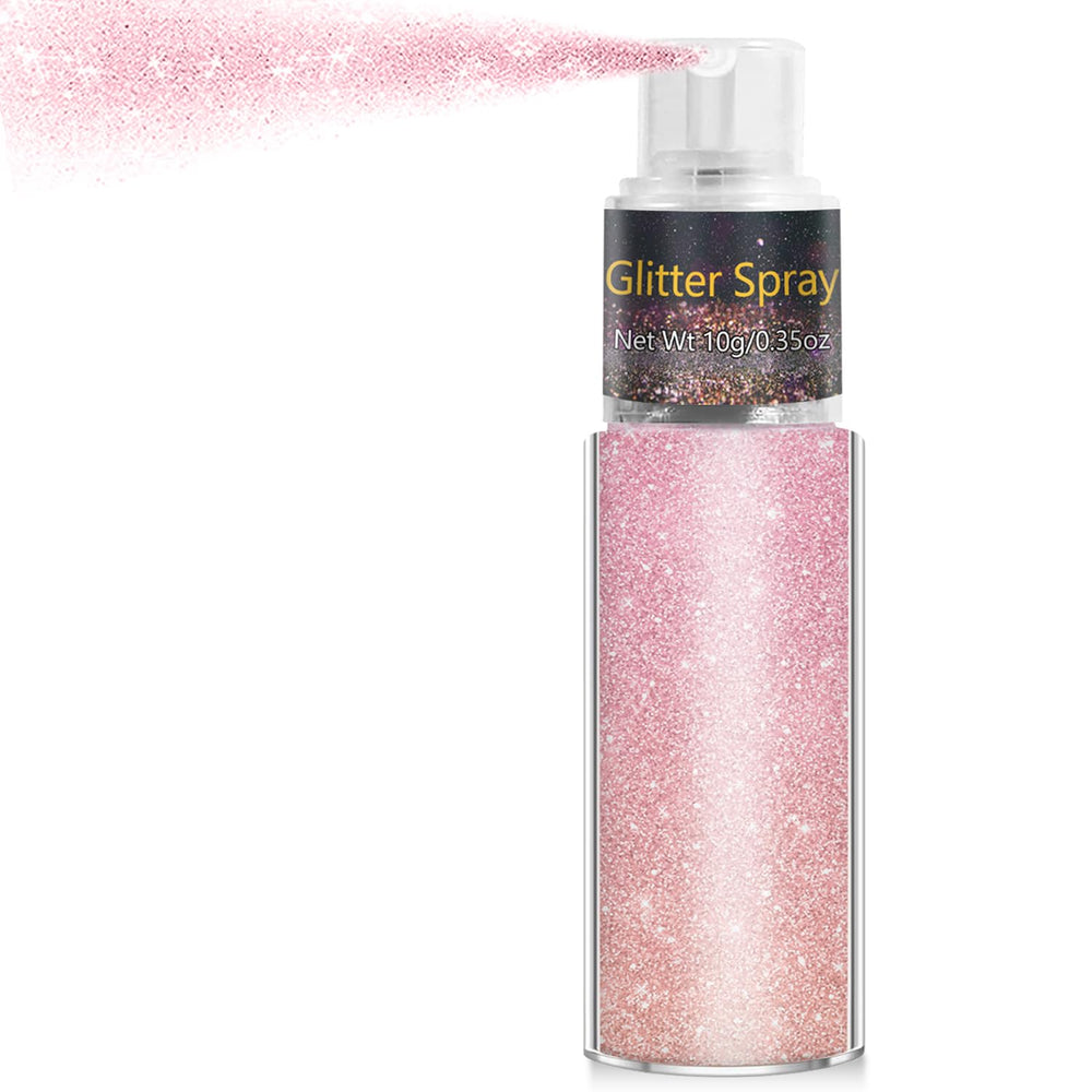 Meilury glitter front packaging shows holographic pink finish benefit