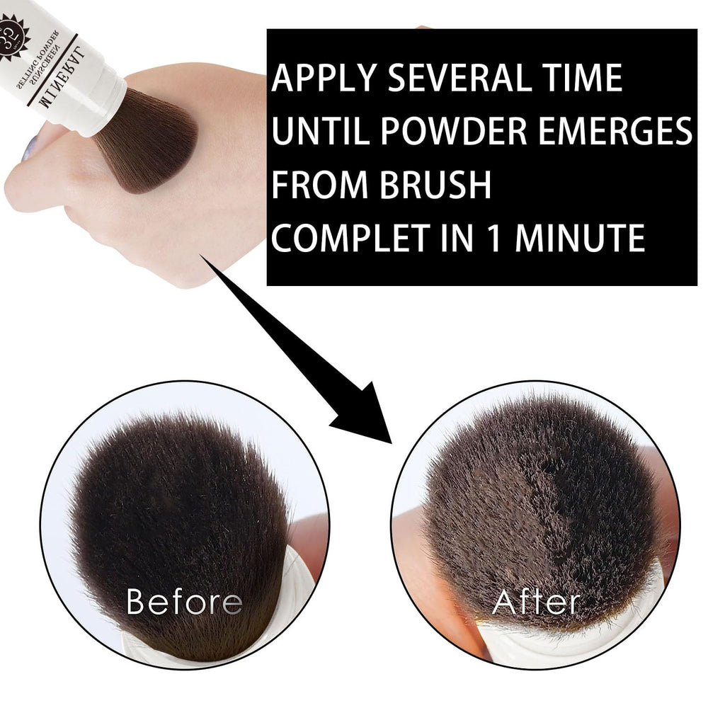 Meilury size comparison with hand showing portable brush-powder convenience