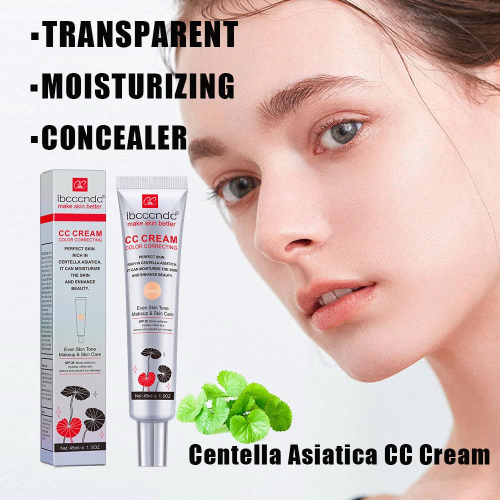 MeiPlumLai CC Cream applied with fingers demonstrating easy blending and natural finish