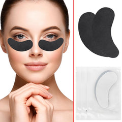 Mekupeu pad in use during lash extension, keeps lower lashes protected
