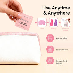 MelodySusie 200 pads spread out on surface showing kit quantity and salon-ready supply