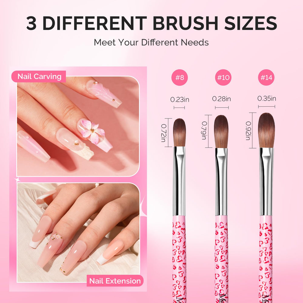 MelodySusie carving fine 3D nail art with brush for detailed sculpting