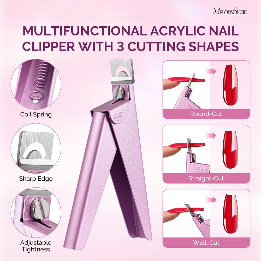 MelodySusie acrylic clipper close-up highlighting sharp blade for clean cuts