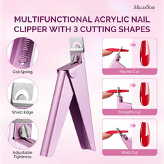 MelodySusie acrylic clipper close-up highlighting sharp blade for clean cuts