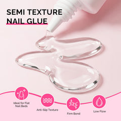 MelodySusie application with press-on nail in hand for fast, secure fit