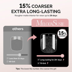 MelodySusie tips being applied with glue, demonstrates easy salon-style adhesion