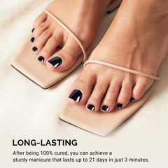 MelodySusie applied on toes displaying perfect fit and durable salon-quality look