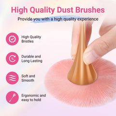 MelodySusie close-up of soft synthetic bristles highlighting no-shed fibers for gentle cleaning