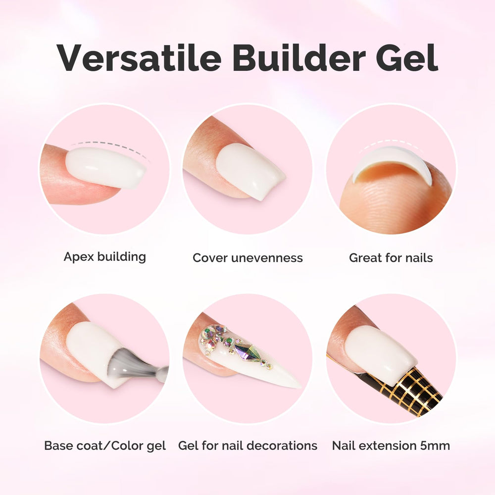 MelodySusie brush applying gel on nail for smooth, precise application