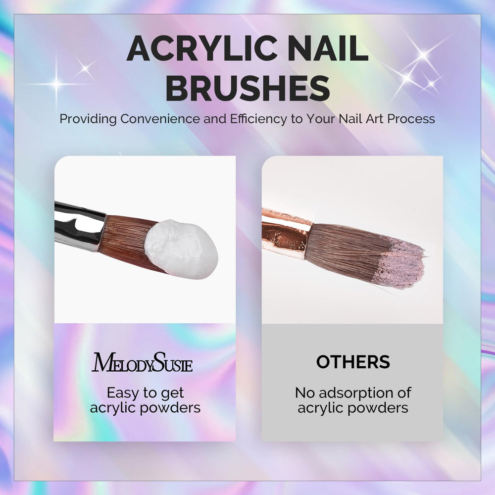 MelodySusie brushes in use during acrylic application improving accuracy