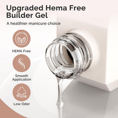 MelodySusie builder gel built-in brush detail for controlled, easy application