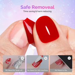 MelodySusie brush applying base coat on nail demonstrating easy, thin strokes