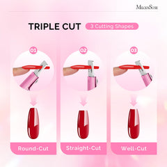 MelodySusie closeup blade edge highlighting sharp stainless steel for clean cuts