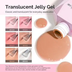 Tip wheel swatches of MelodySusie shades showing translucent to opaque builds for color planning benefit