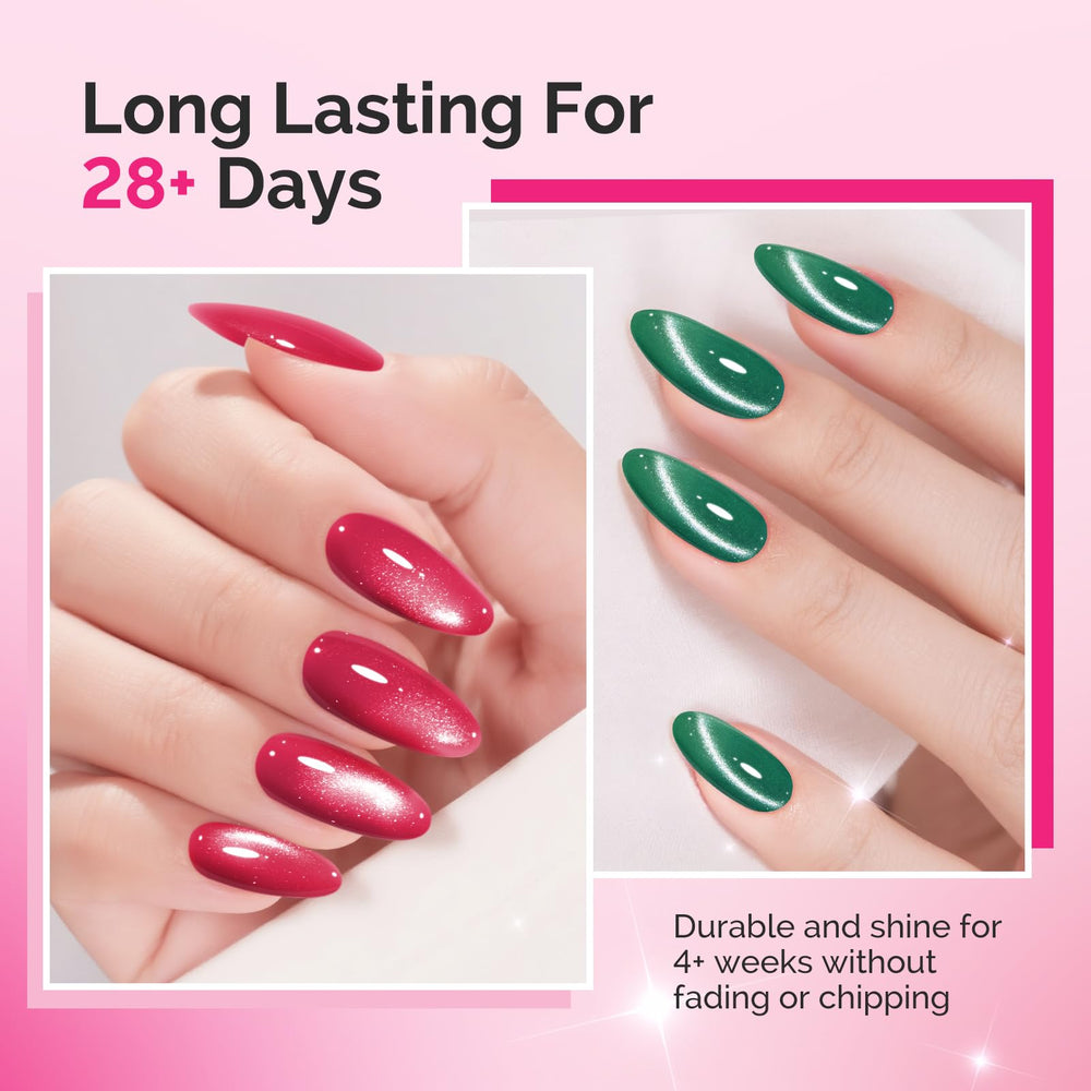 MelodySusie cured nails with high gloss shine for long-lasting salon look at home