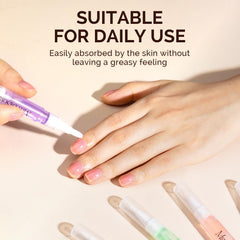 MelodySusie lifestyle image applying oil to nails for softer cuticles