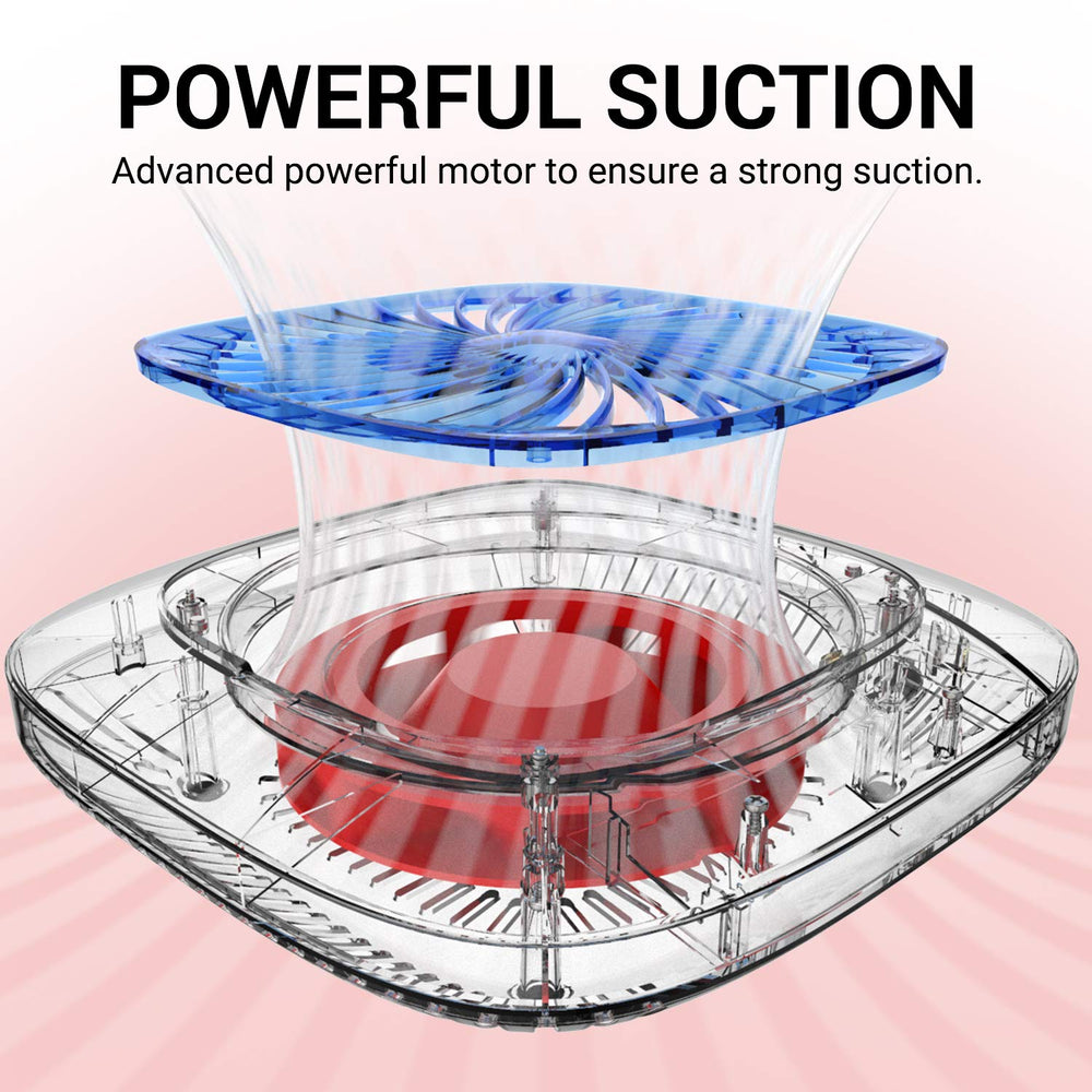 MelodySusie magnetic cover open revealing reusable filter for easy cleaning