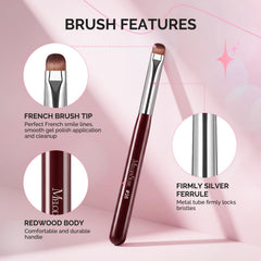 MelodySusie flat round-tip close-up delivering crisp French smile lines