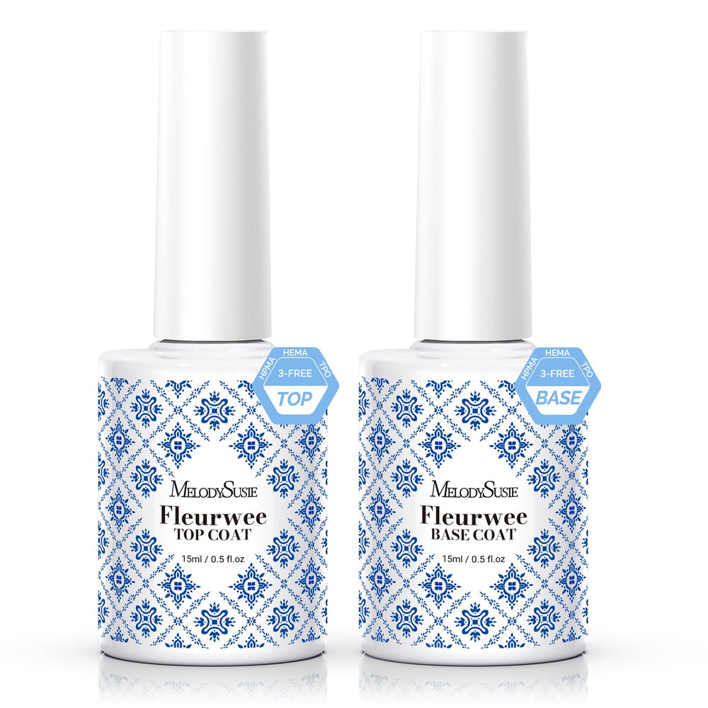 MelodySusie front packaging showing base and top coat, clear labeling and benefits