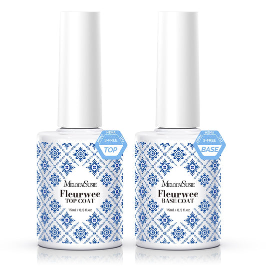 MelodySusie front packaging showing base and top coat, clear labeling and benefits