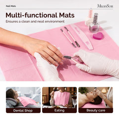 MelodySusie folded saturated mat ready for disposal for hygienic cleanup