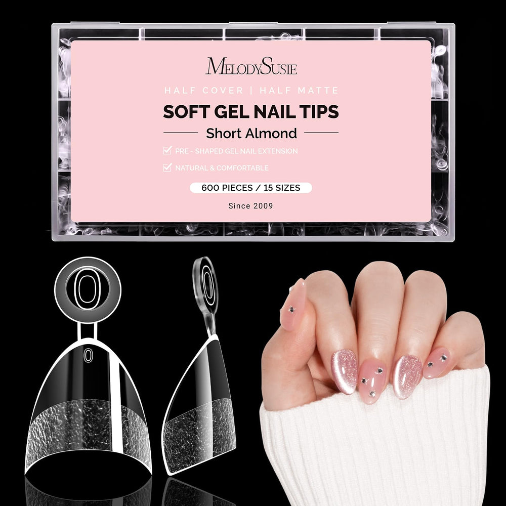MelodySusie front packaging showing 600pcs and 15 sizes for quick selection