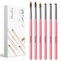 MelodySusie front packaging showing six ombre nail brushes and benefits