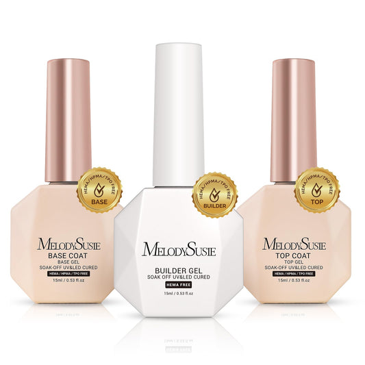 MelodySusie front packaging showing three 15ml bottles and lamp for clear kit overview benefit