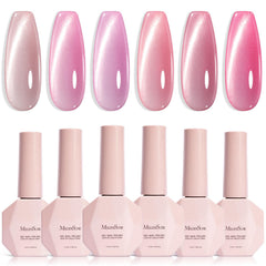 MelodySusie front packaging showing six gel bottles and magnet tool for easy kit identification