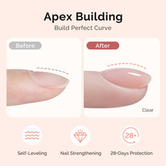 MelodySusie thick builder gel consistency showing control and shaping