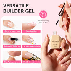 MelodySusie gel texture close-up showing viscosity and self-leveling benefit
