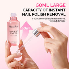 MelodySusie applied between press-on and natural nail for smooth release